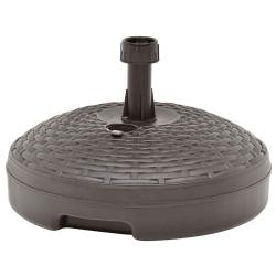 Socle de parasol rempli de sable/d'eau 20 L Plastique rotin