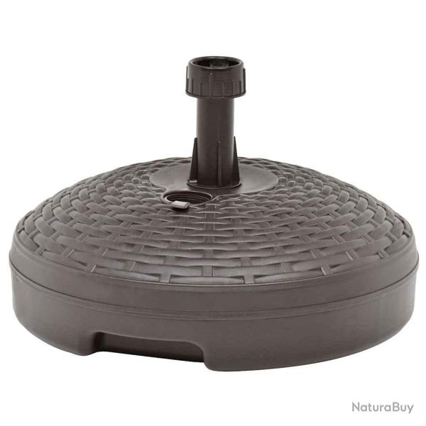 Socle de parasol rempli de sable/d'eau 20 L Plastique rotin