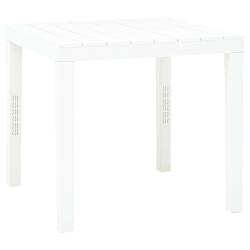 Table de Blanc 78x78x72 cm Plastique