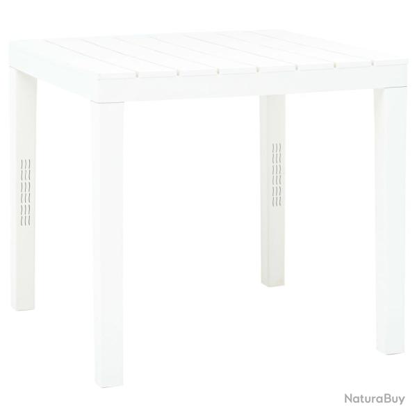 Table de Blanc 78x78x72 cm Plastique