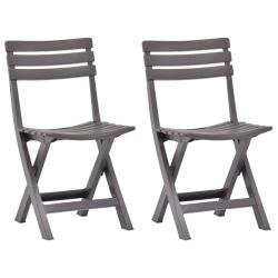 Chaises de pliables lot de 2 Plastique Mocha