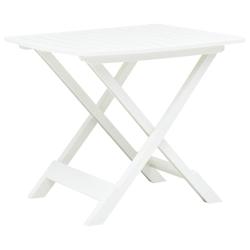 Table pliable de Blanc 79x72x70 cm Plastique