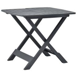 Table pliable de Anthracite 79x72x70 cm Plastique