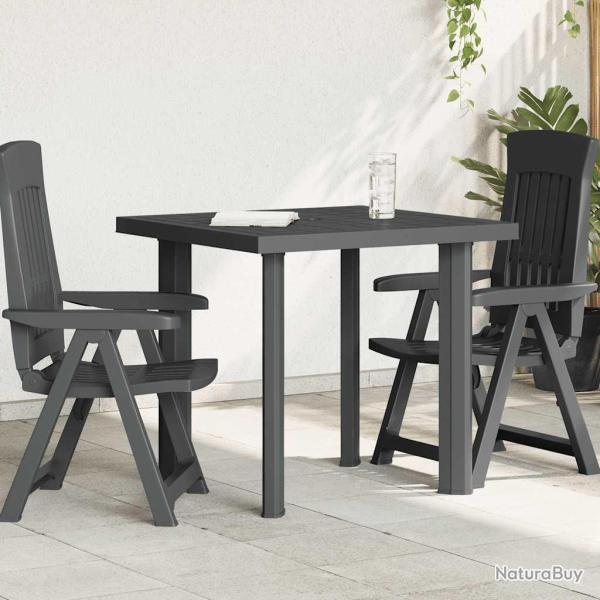 Table de Anthracite 80x75x72 cm Plastique