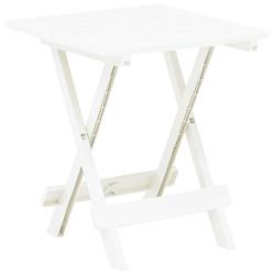 Table pliable de blanc 45x43x50 cm plastique