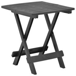 Table pliable de anthracite 45x43x50 cm plastique