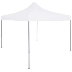 Tente de r&eacute;ception pliable professionnelle 3x3 m Acier Blanc