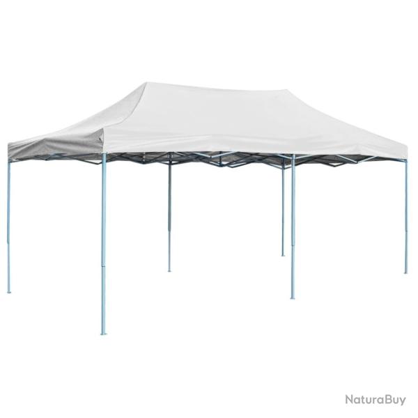 Tente de r�ception pliable professionnelle 3x6 m Acier Blanc