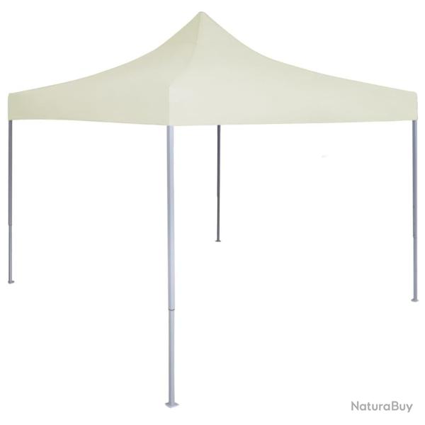 Tente de r�ception pliable professionnelle 2x2 m Acier Cr�me