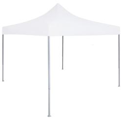 Tente r&eacute;ception pliable professionnelle 2x2 m Acier Blanc