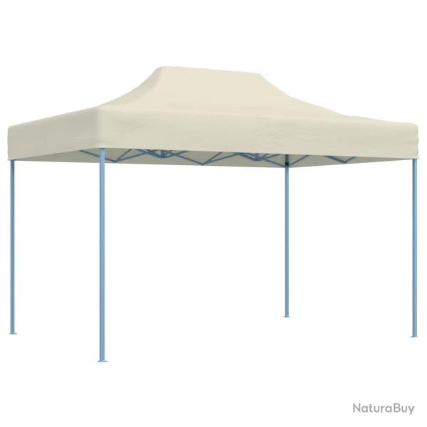 Tente de r�ception pliable professionnelle 3x4 m Acier Cr�me