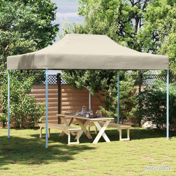 Tente de r�ception pliable professionnelle en acier cr�me, 3 � 4 m