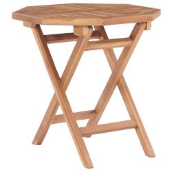 Table pliable de 45x45x45 cm Bois de teck solide