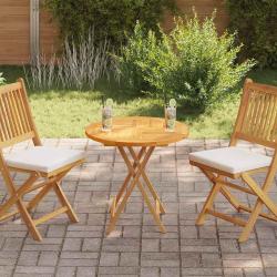 Dessus de table Bois de teck solide Rond 2,5 cm 70 cm