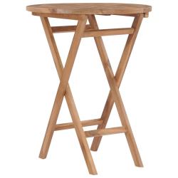 Table pliable de 60 cm Bois de teck solide
