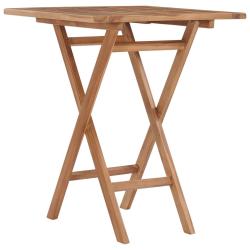 Table pliable de 60x60x75 cm Bois de teck solide