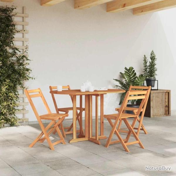 Table pliable de papillon 120x70x75 cm Bois teck solide