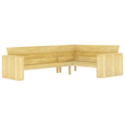 Banc d'angle de 239 cm Bois de pin impr&eacute;gn&eacute;
