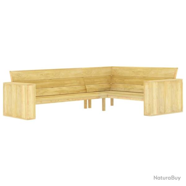 Banc d'angle de 239 cm Bois de pin impr�gn�