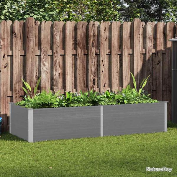 Lit sur�lev� de 250x100x54 cm WPC Gris