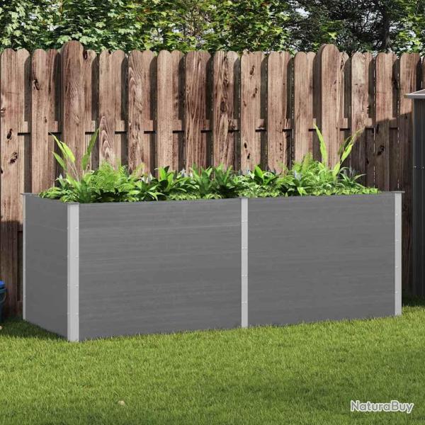 Lit sur�lev� de 250x100x91 cm WPC Gris