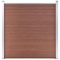 Cl&ocirc;ture de WPC 180x186 cm Marron