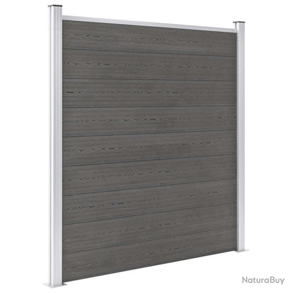 Cl�ture de WPC 180x186 cm Gris