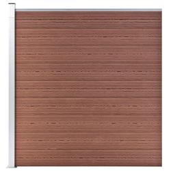 Cl&ocirc;ture de WPC 175x186 cm Marron