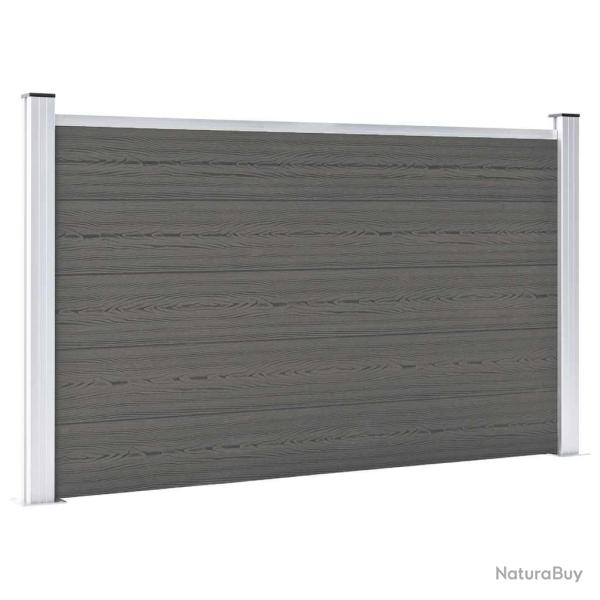 Cl�ture de WPC 180x105 cm Gris