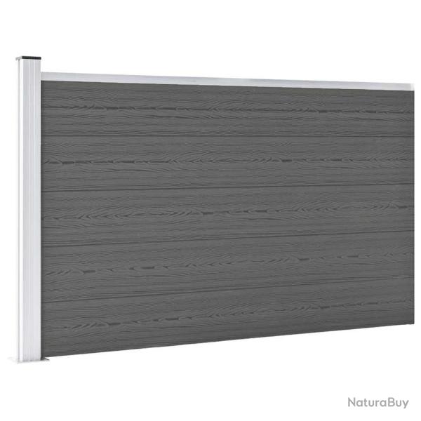 Cl�ture de WPC 175x105 cm Gris