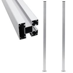 Poteaux de cl&ocirc;ture 2 pcs Aluminium 185 cm