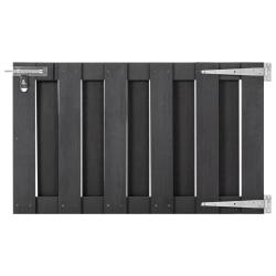 Portillon WPC 100x60 cm Gris