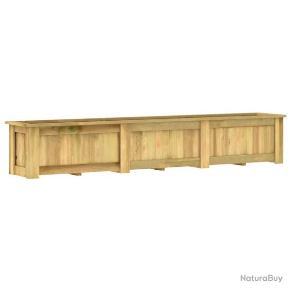 Jardini�re sur�lev�e 291x50x50 cm Bois de pin impr�gn�