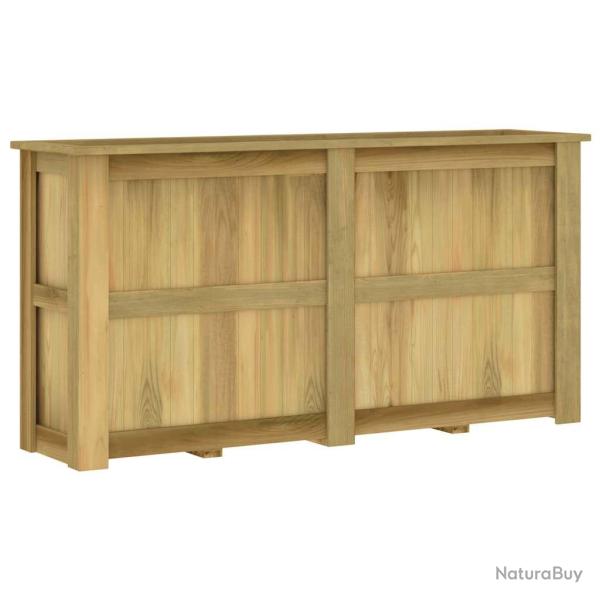 Jardini�re sur�lev�e 196x50x100 cm Bois de pin impr�gn�