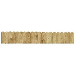 Rouleau de bordure Vert 120 cm Bois de pin impr&eacute;gn&eacute;