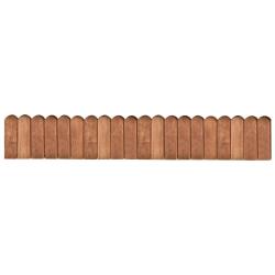 Rouleau de bordure Marron 120 cm Bois de pin impr&eacute;gn&eacute;