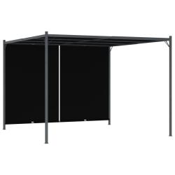 Pergola de avec toit r&eacute;tractable 3x3 m Anthracite
