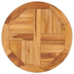 Disque de table rotatif Bois de teck solide