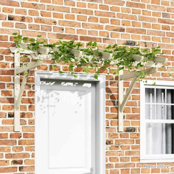 Auvent de porte en bois de pin solide, 150 � 100 � 100 cm