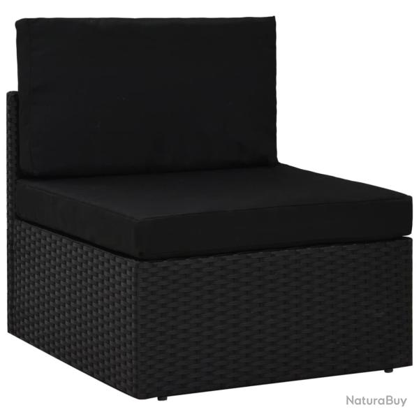 Canap� central sectionnel R�sine tress�e Noir
