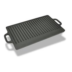 Plateau de gril r&eacute;versible Fonte 50x23 cm