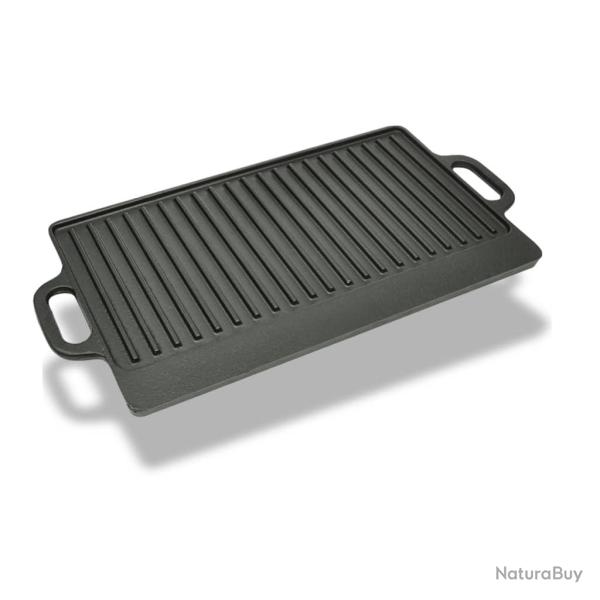 Plateau de gril r�versible Fonte 50x23 cm