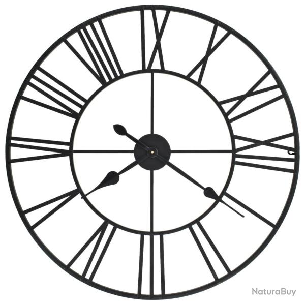 Horloge murale vintage avec mouvement � quartz M�tal 80 cm XXL