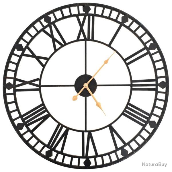 Horloge murale vintage avec mouvement � quartz M�tal 60 cm XXL