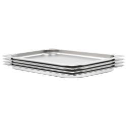 R&eacute;cipients Gastronorm 4 pcs GN 1/1 20 mm Acier inoxydable
