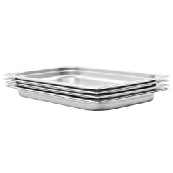 R&eacute;cipients Gastronorm 4 pcs GN 1/1 40 mm Acier inoxydable