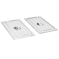 Couvercles de plateau 2 pcs GN 1/1 Acier inoxydable