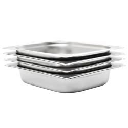 R&eacute;cipients Gastronorm 4 pcs GN 1/2 65 mm Acier inoxydable