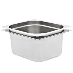 R&eacute;cipients Gastronorm 2 pcs GN 1/2 150 mm Acier inoxydable