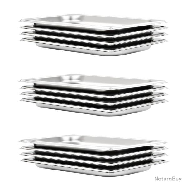 R�cipients Gastronorm 12 pcs GN 1/3 20 mm Acier inoxydable
